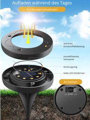 Solix™ – Solar-Gartenleuchte (4er-Set)