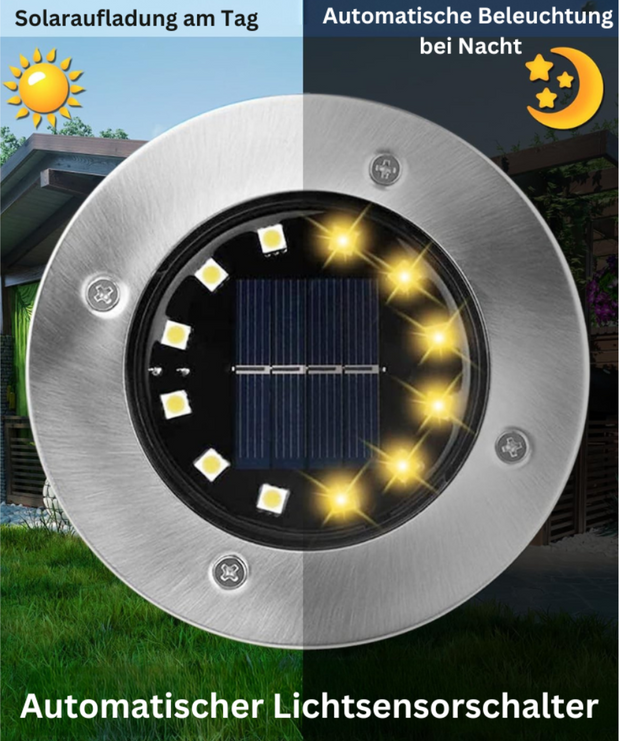 Solix™ – Solar-Gartenleuchte (4er-Set)