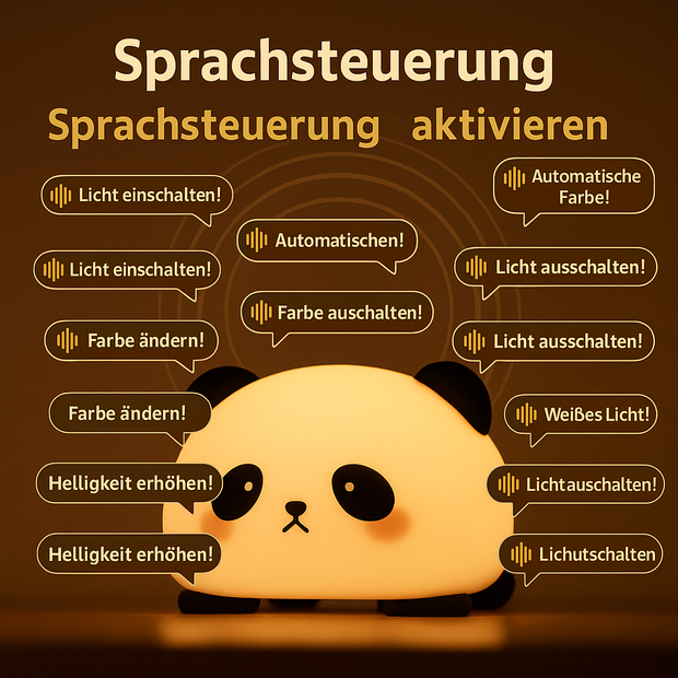 Glowpanda™ | Niedliche LED-Nachtlampe in Pandabär-Form