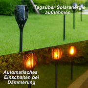 Flamora™ | Tanzende Solarflammen-Außenlampe