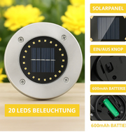 Solix™ – Solar-Gartenleuchte (4er-Set)