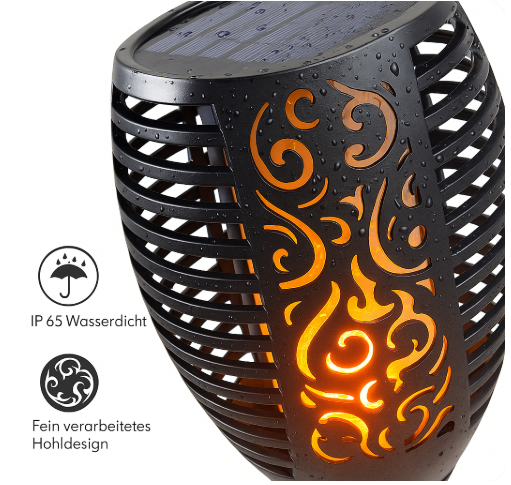 Flamora™ | Tanzende Solarflammen-Außenlampe